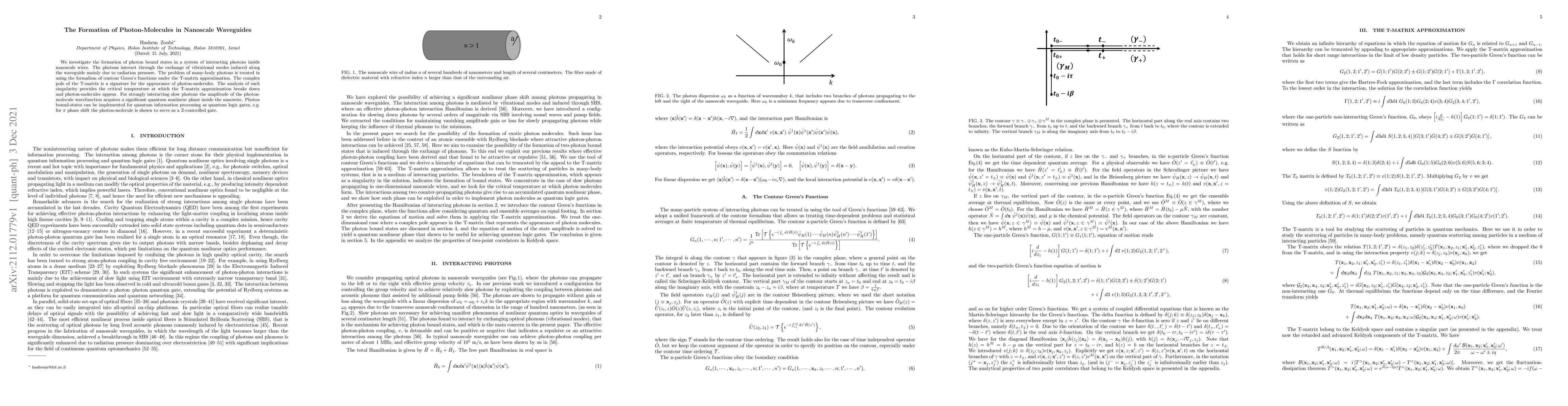 Thumbnail for The Formation of Photon-Molecules in Nanoscale Waveguides