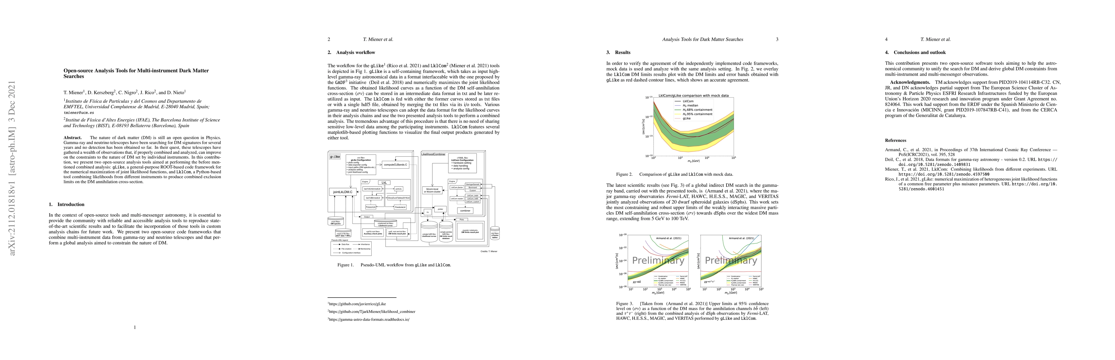 Thumbnail for Open-source Analysis Tools for Multi-instrument Dark Matter Searches