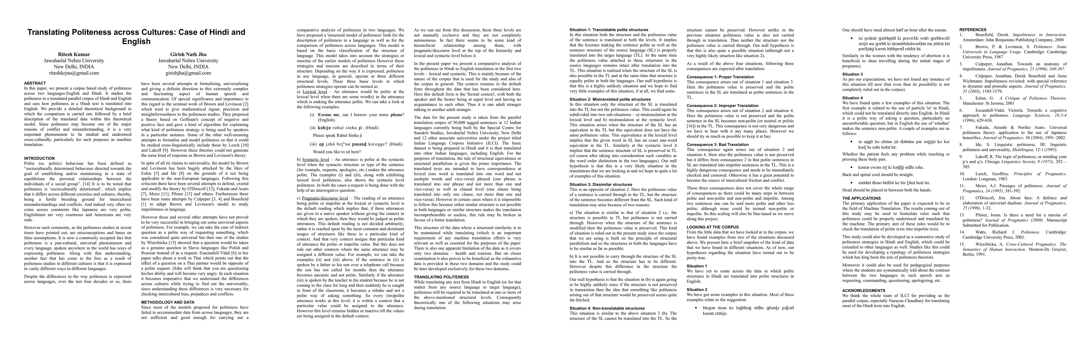 Thumbnail for Translating Politeness Across Cultures: Case of Hindi and English