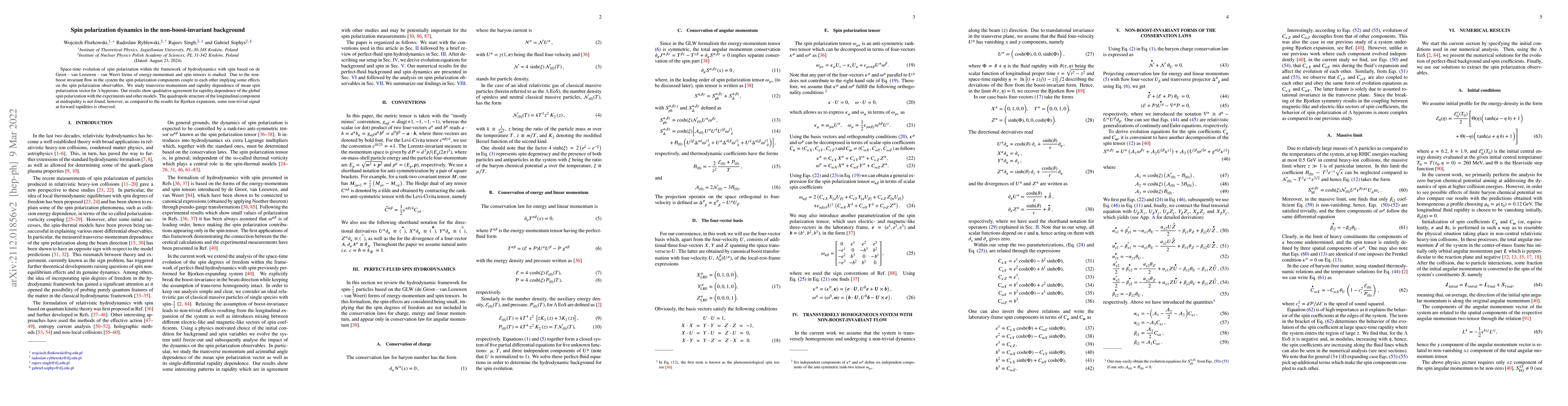 Thumbnail for Spin polarization dynamics in the non-boost-invariant background