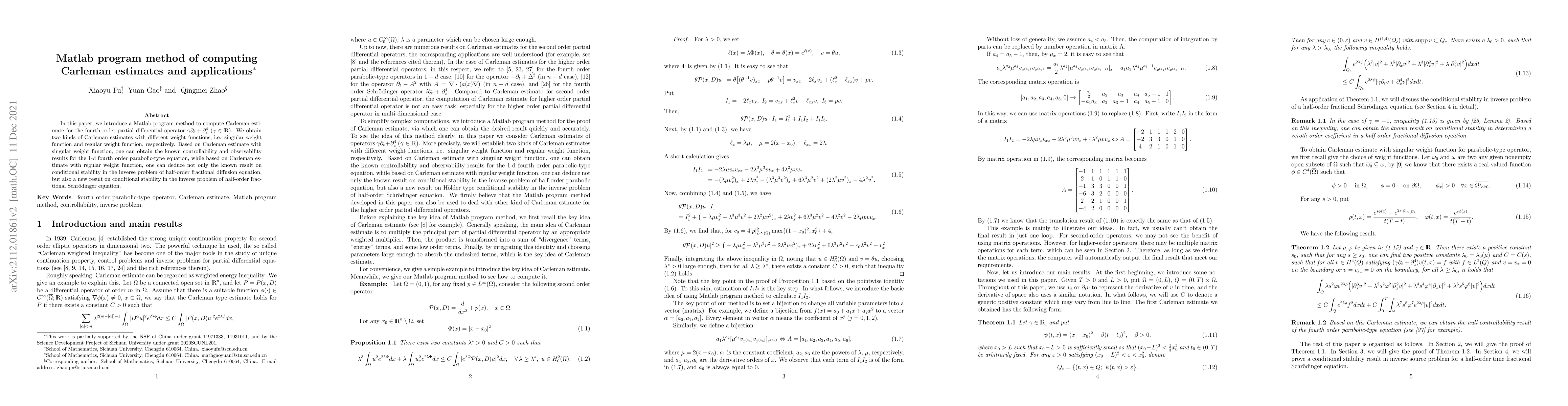 Thumbnail for Matlab program method of computing Carleman estimates and applications