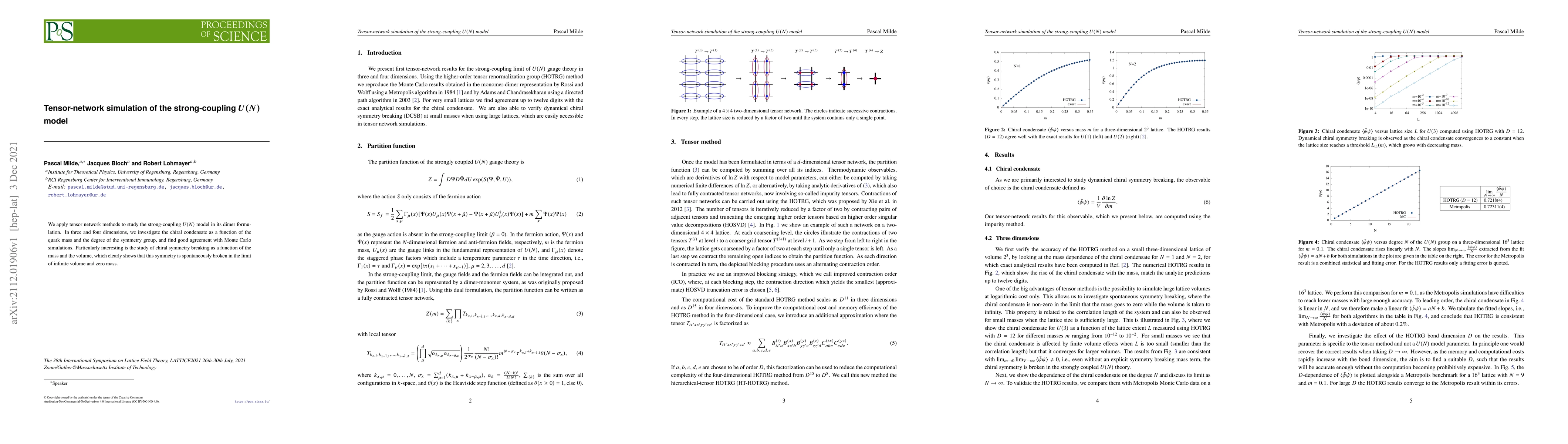 Thumbnail for Tensor-network simulation of the strong-coupling $U(N)$ model