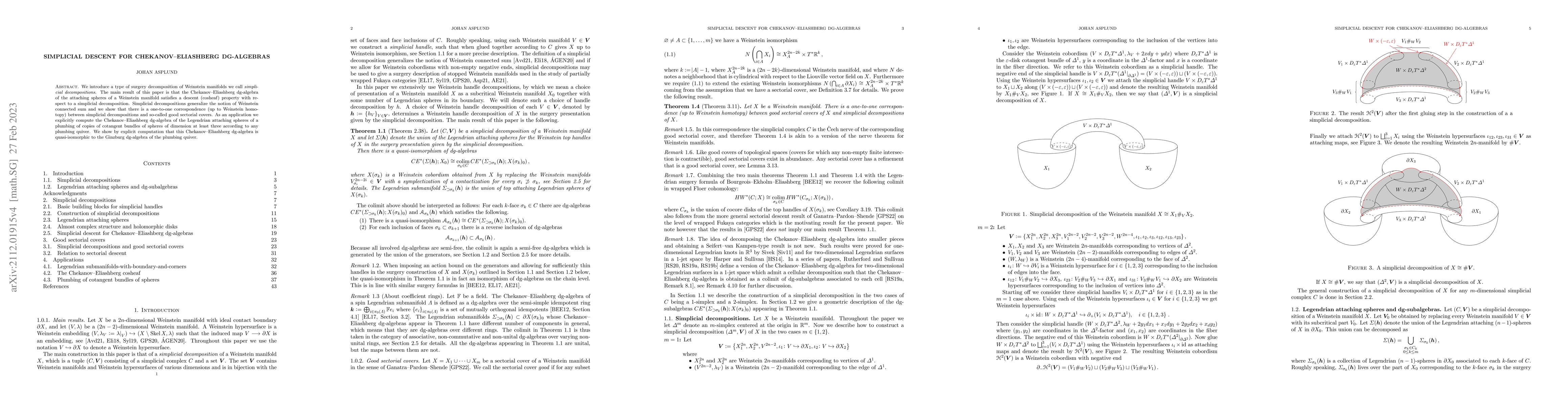Thumbnail for Simplicial descent for Chekanov-Eliashberg dg-algebras