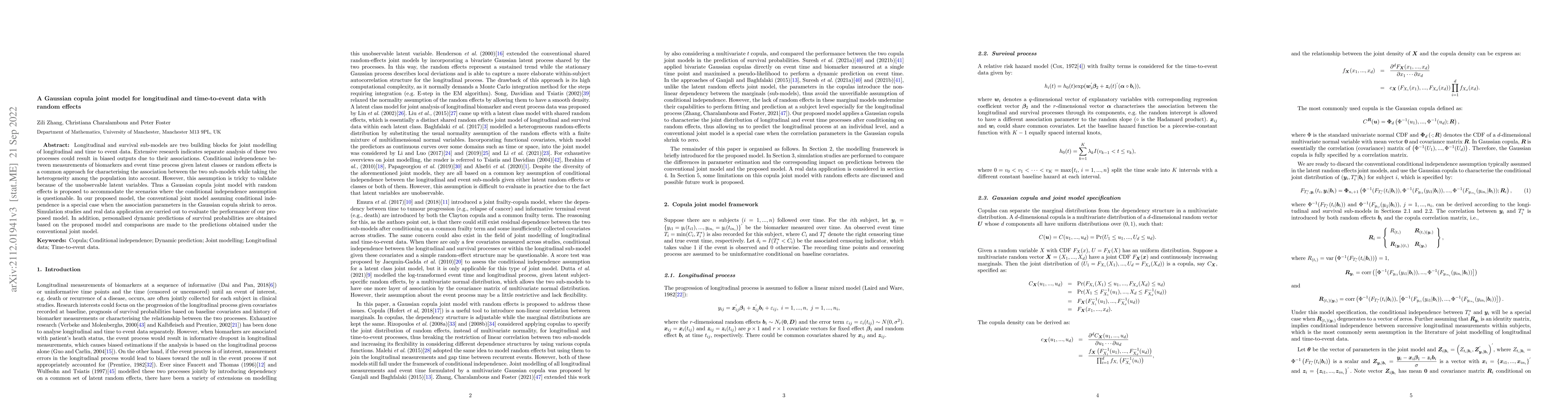 Thumbnail for A Gaussian copula joint model for longitudinal and time-to-event data
  with random effects