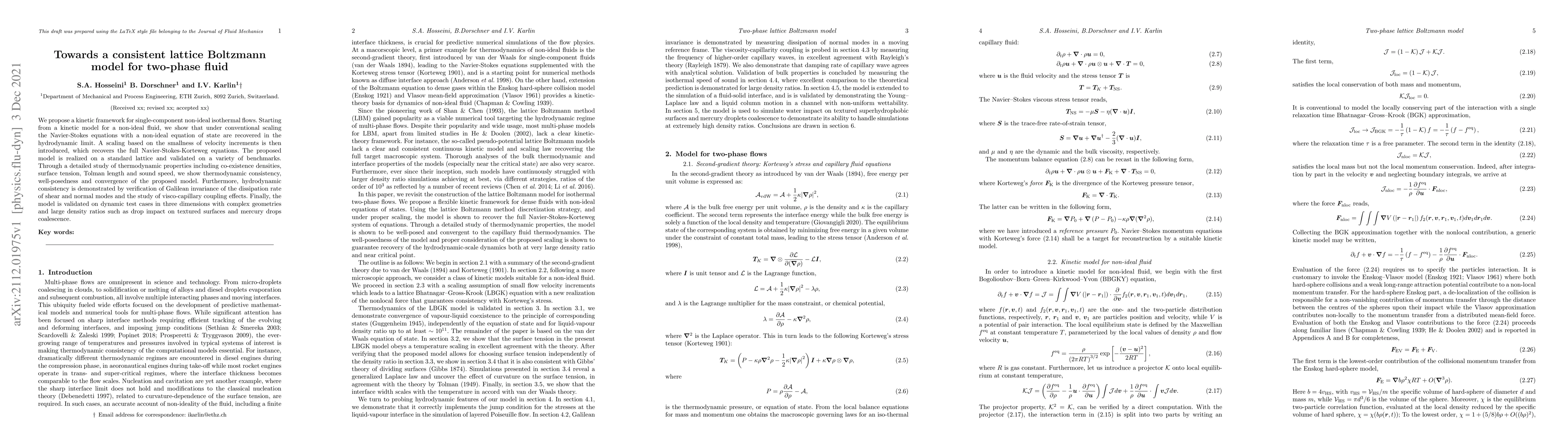 Thumbnail for Towards a consistent lattice Boltzmann model for two-phase fluid