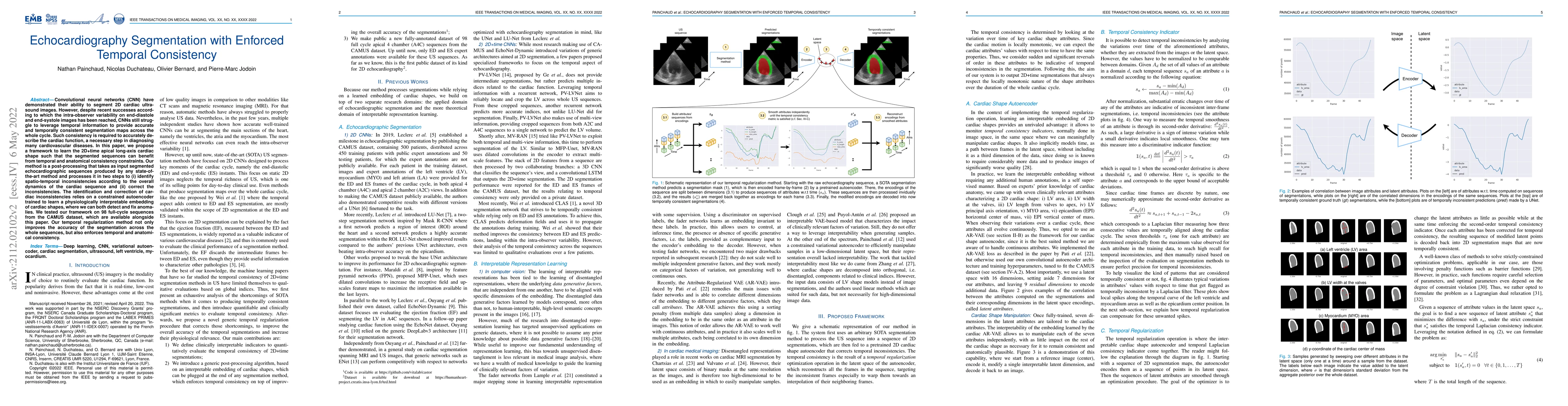Thumbnail for Echocardiography Segmentation with Enforced Temporal Consistency