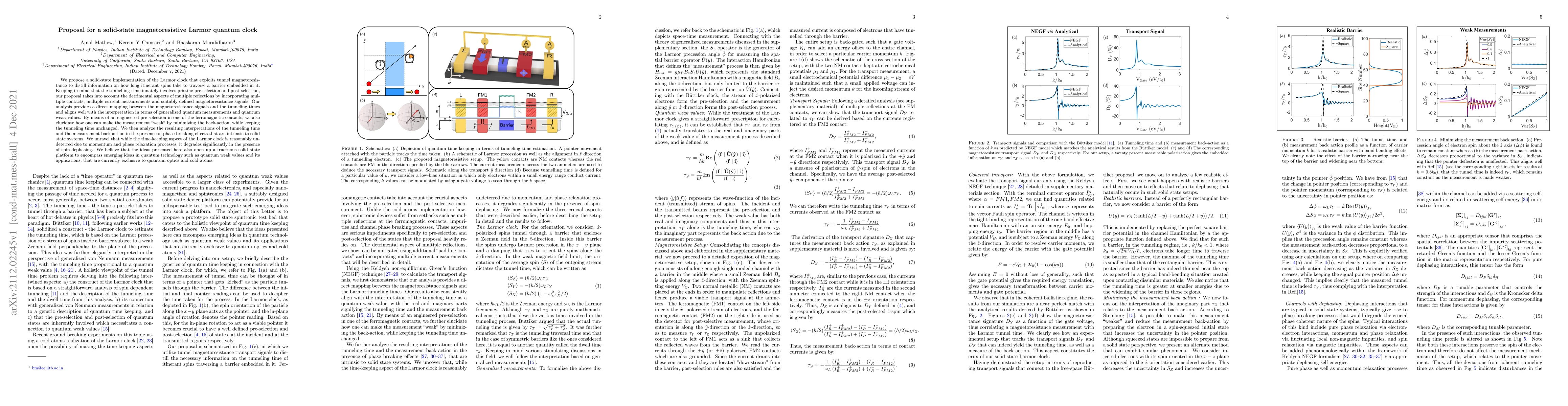 Thumbnail for Proposal for a solid-state magnetoresistive Larmor quantum clock