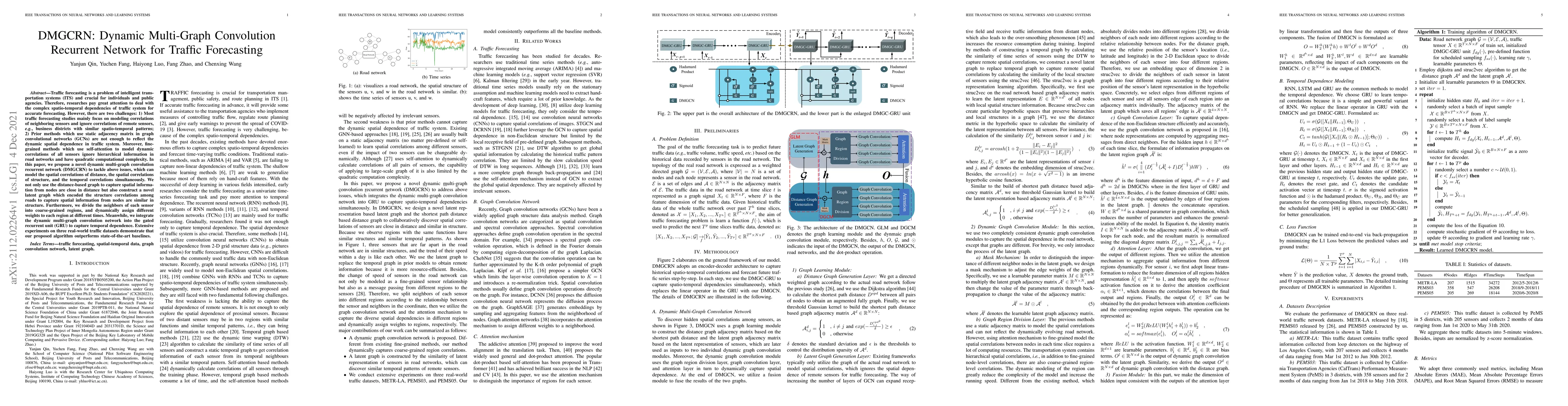 Thumbnail for DMGCRN: Dynamic Multi-Graph Convolution Recurrent Network for Traffic
  Forecasting