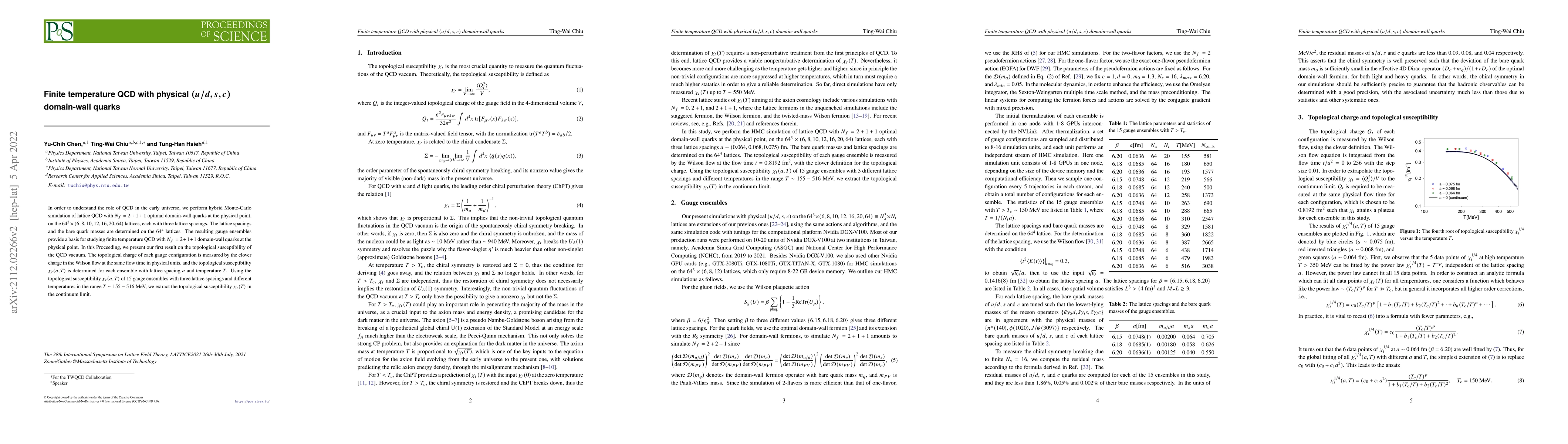 Thumbnail for Finite temperature QCD with physical $(u/d, s, c)$ domain-wall quarks