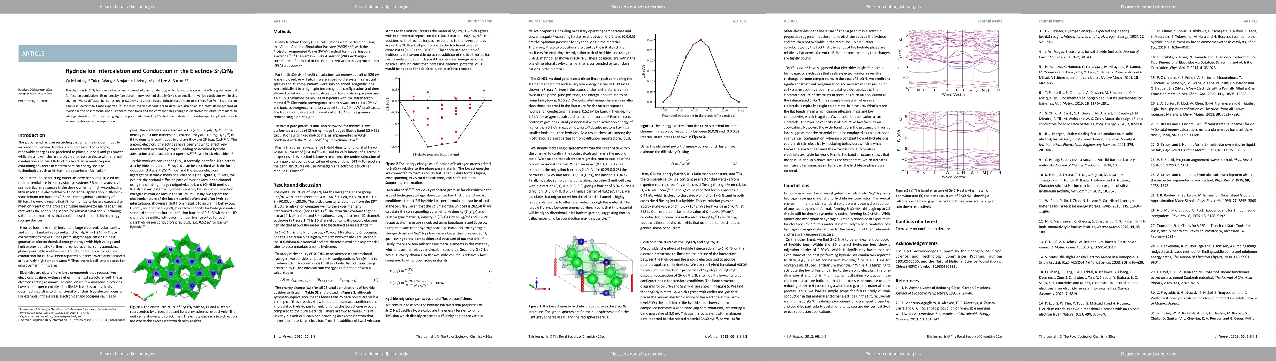 Thumbnail for Hydride Ion Intercalation and Conduction in the Electride Sr$_3$CrN$_3$