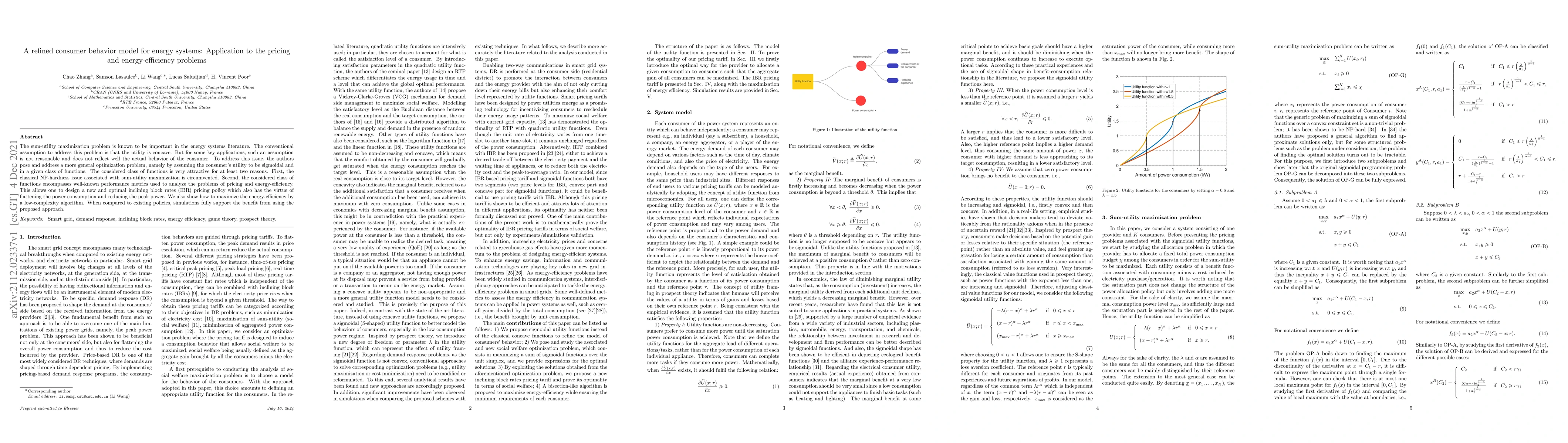 Thumbnail for A refined consumer behavior model for energy systems: Application to the
  pricing and energy-efficiency problems