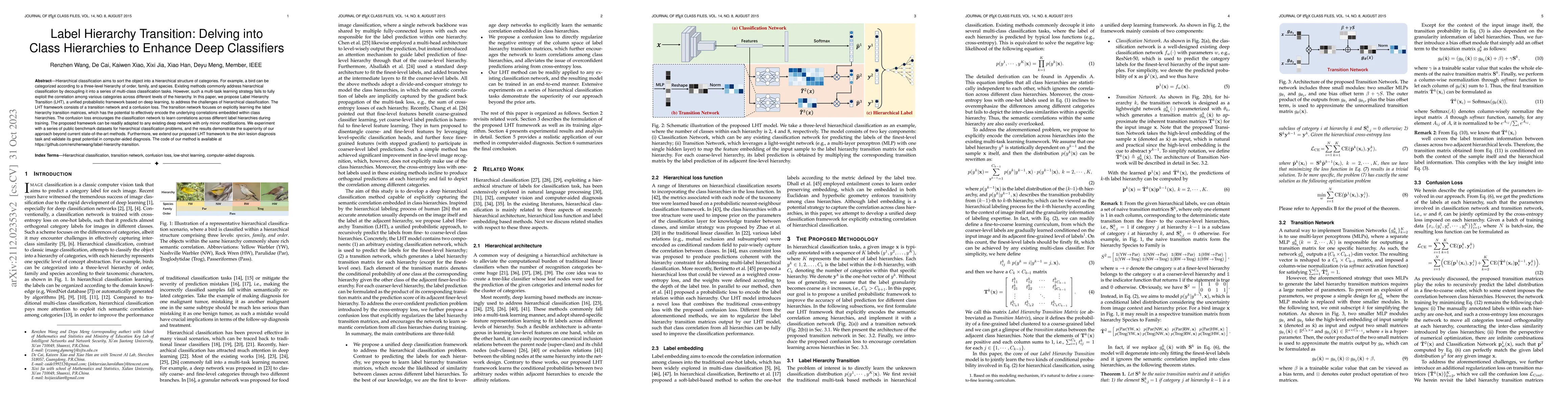 Thumbnail for Label Hierarchy Transition: Delving into Class Hierarchies to Enhance
  Deep Classifiers
