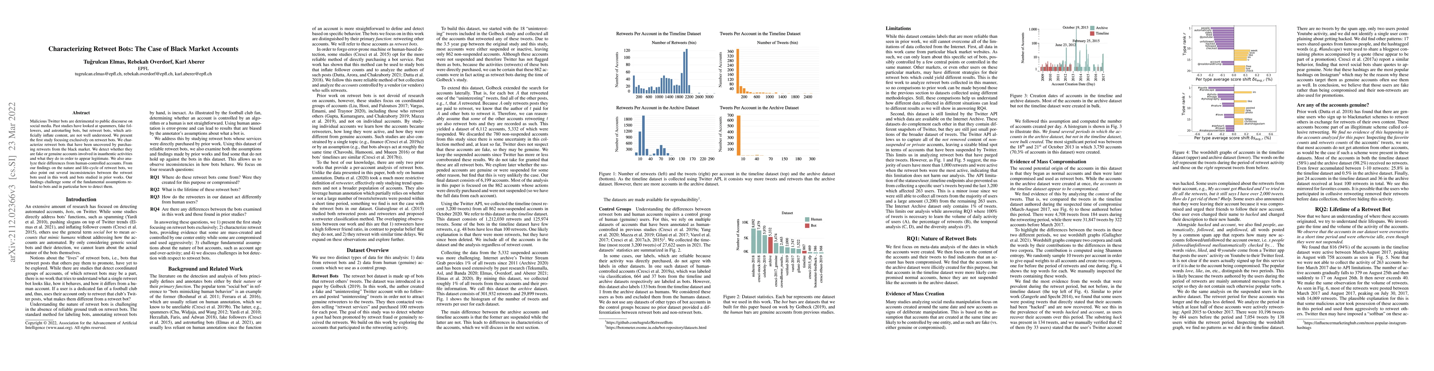 Thumbnail for Characterizing Retweet Bots: The Case of Black Market Accounts