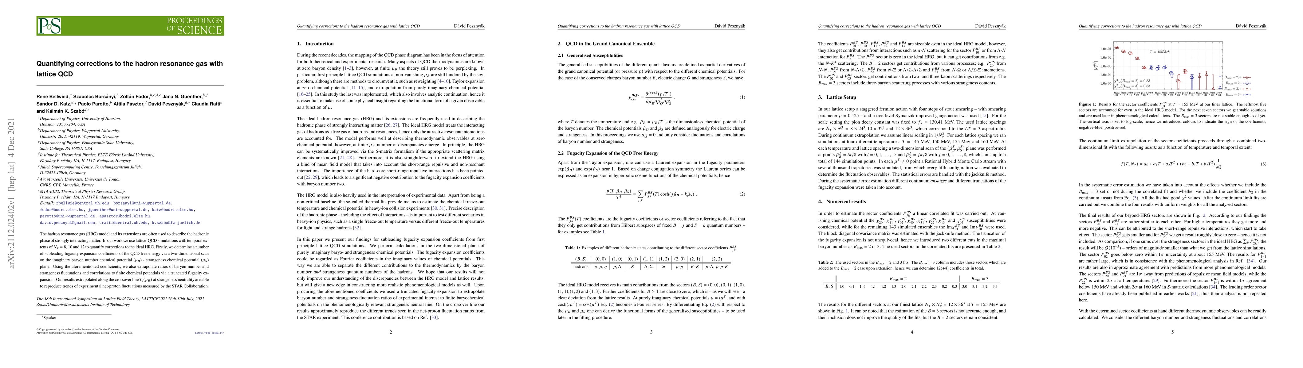 Thumbnail for Quantifying corrections to the hadron resonance gas with lattice QCD