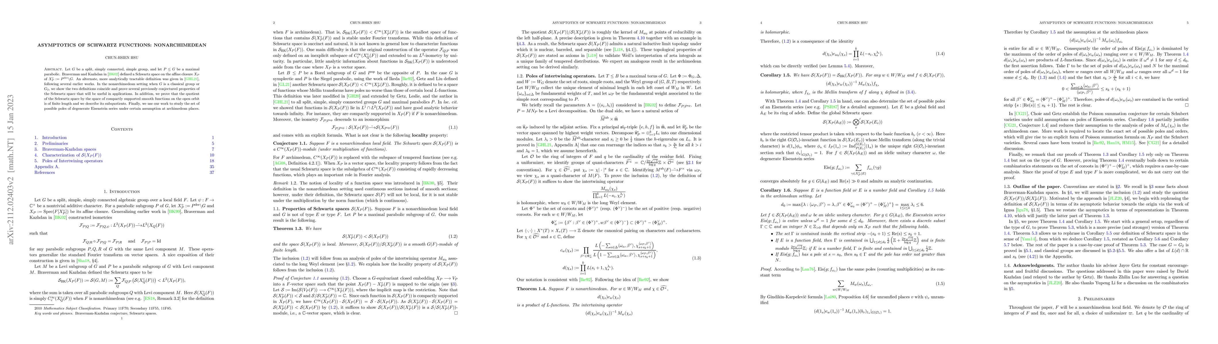 Thumbnail for Asymptotics of Schwartz functions: nonarchimedean