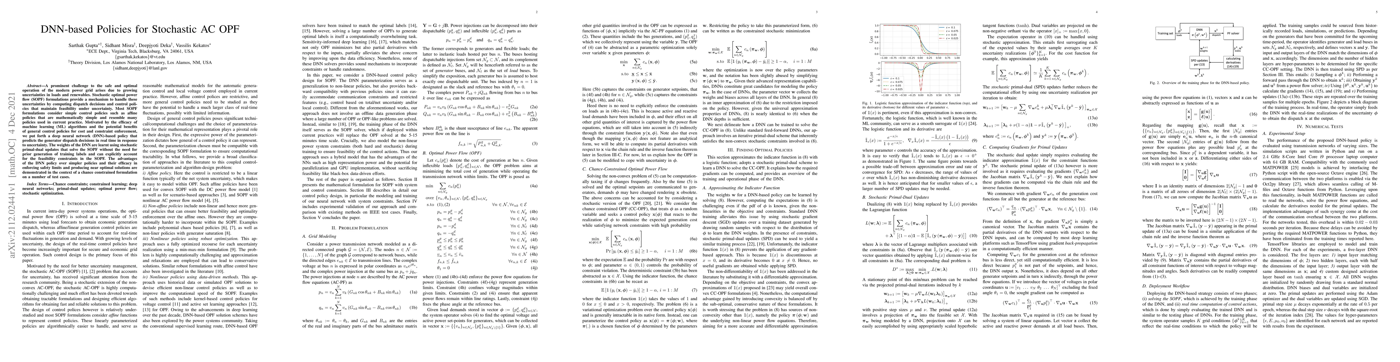 Thumbnail for DNN-based Policies for Stochastic AC OPF