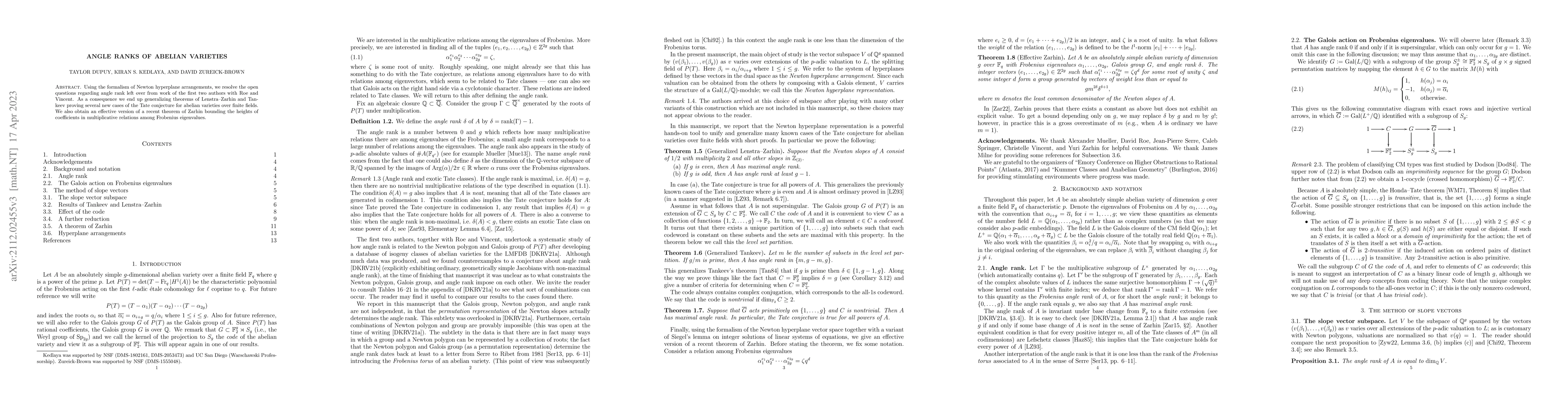 Thumbnail for Angle ranks of abelian varieties