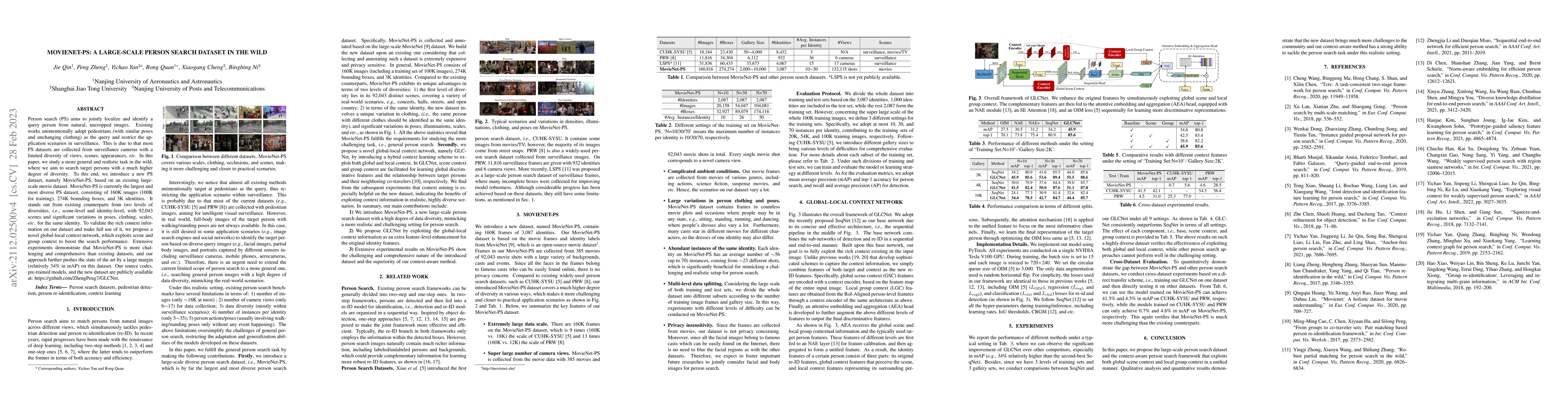 Thumbnail for MovieNet-PS: A Large-Scale Person Search Dataset in the Wild
