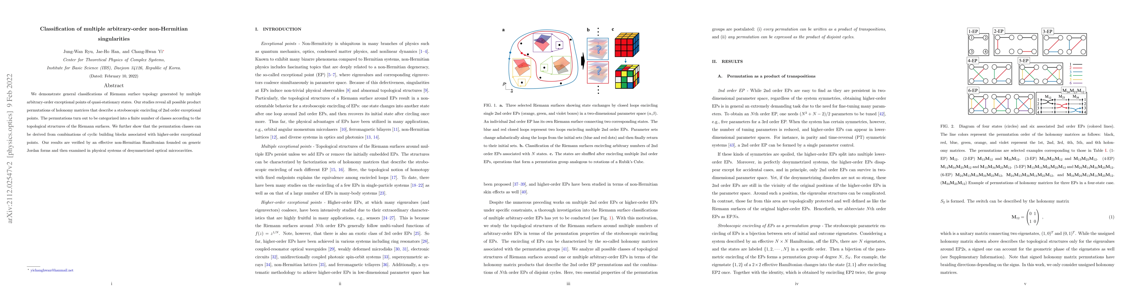 Thumbnail for Classification of multiple arbitrary-order non-Hermitian singularities