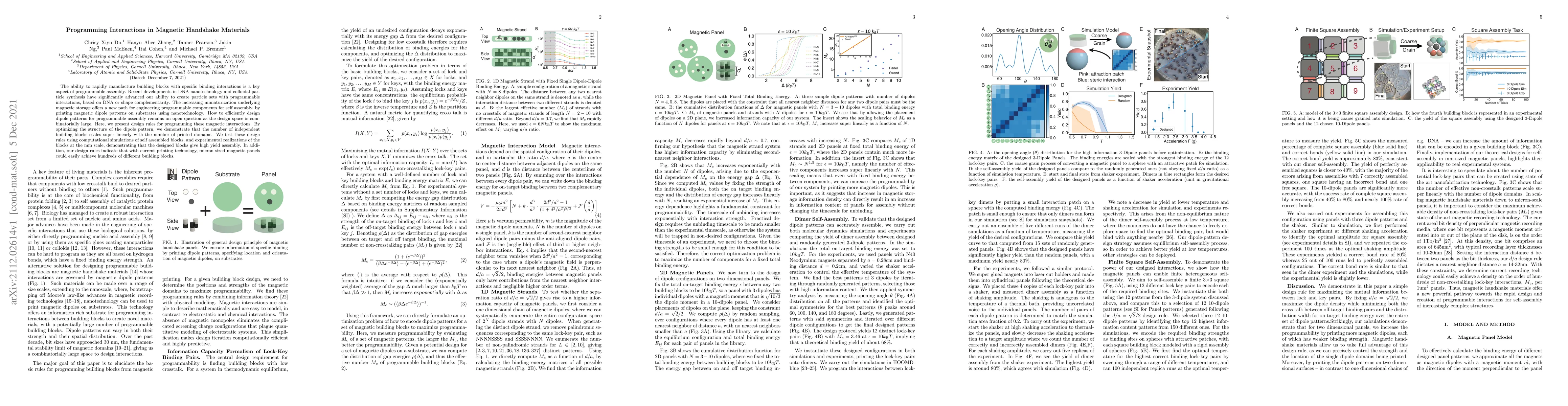 Thumbnail for Programming Interactions in Magnetic Handshake Materials