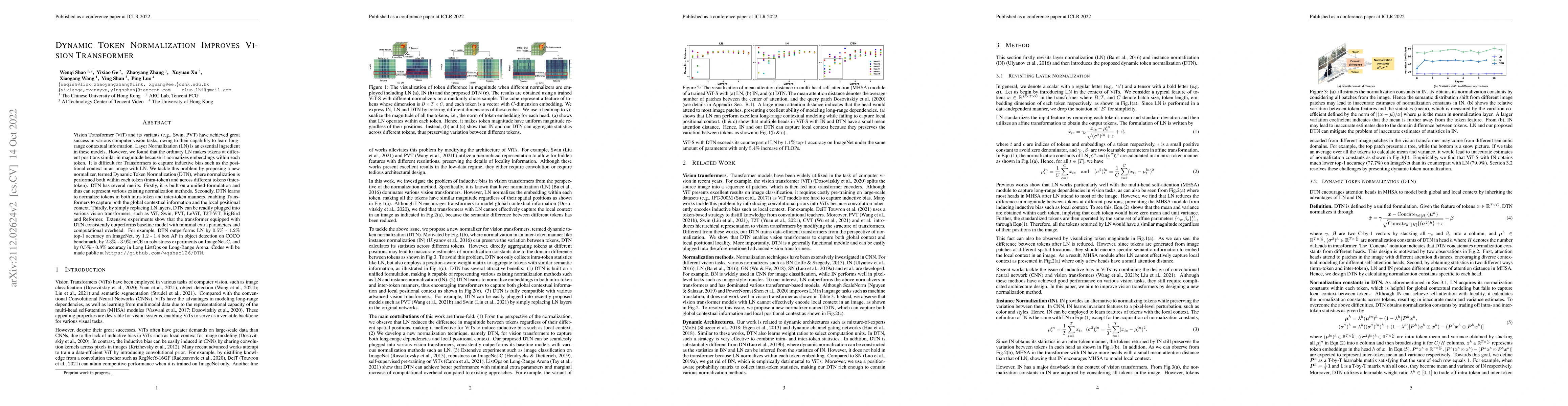 Thumbnail for Dynamic Token Normalization Improves Vision Transformers