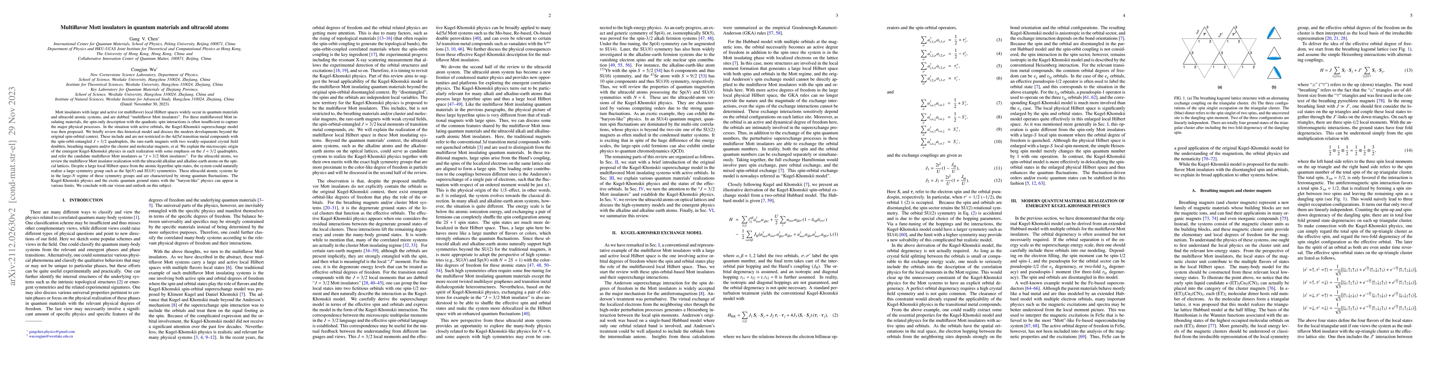 Thumbnail for Multiflavor Mott insulators in quantum materials and ultracold atoms