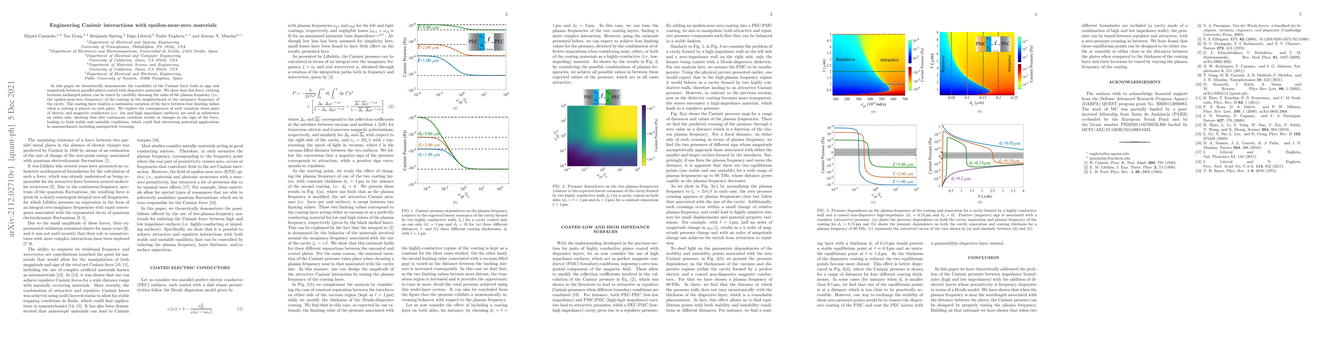 Thumbnail for Engineering Casimir interactions with epsilon-near-zero materials