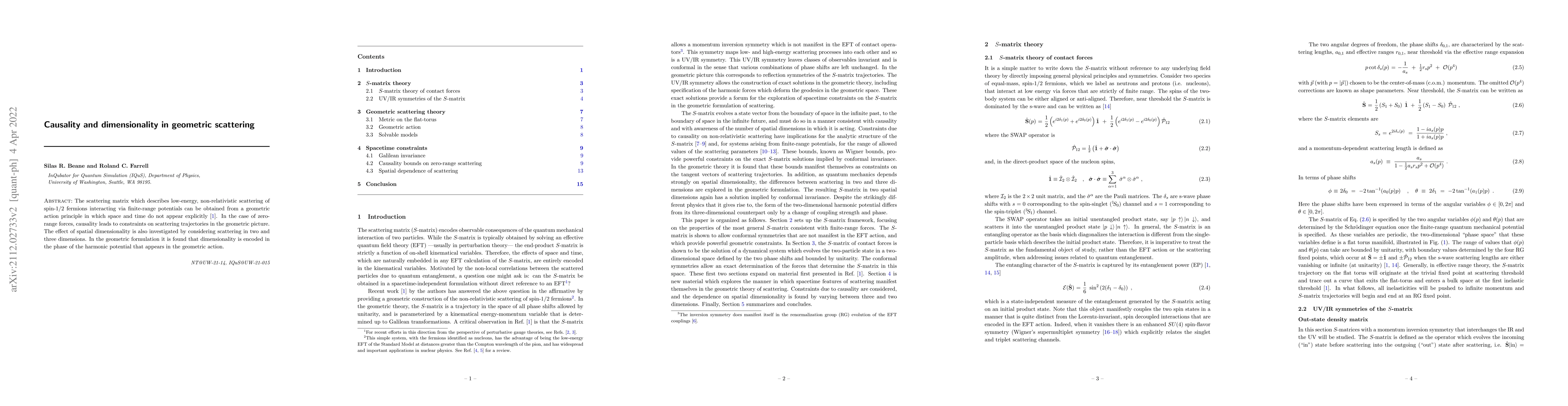 Thumbnail for Causality and dimensionality in geometric scattering