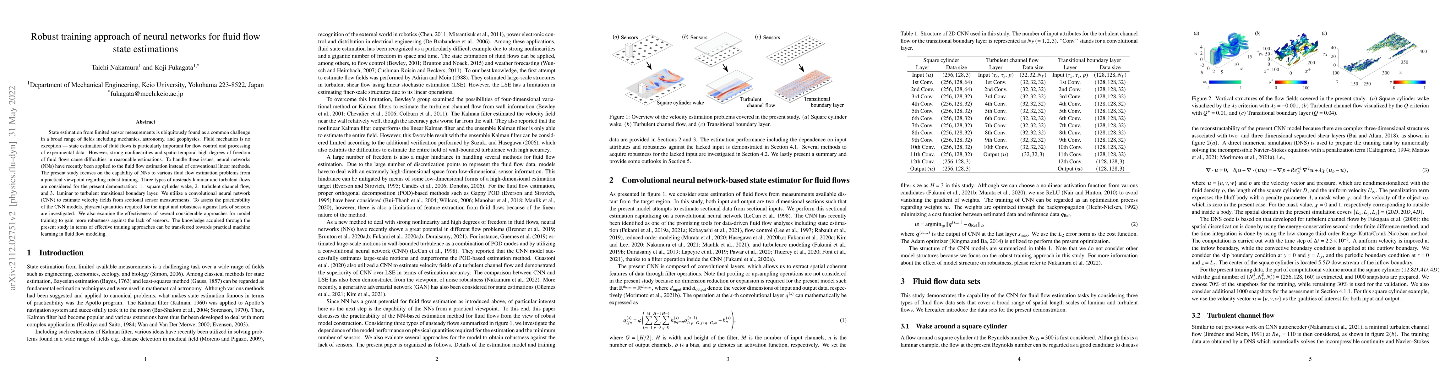 Thumbnail for Robust training approach of neural networks for fluid flow state
  estimations