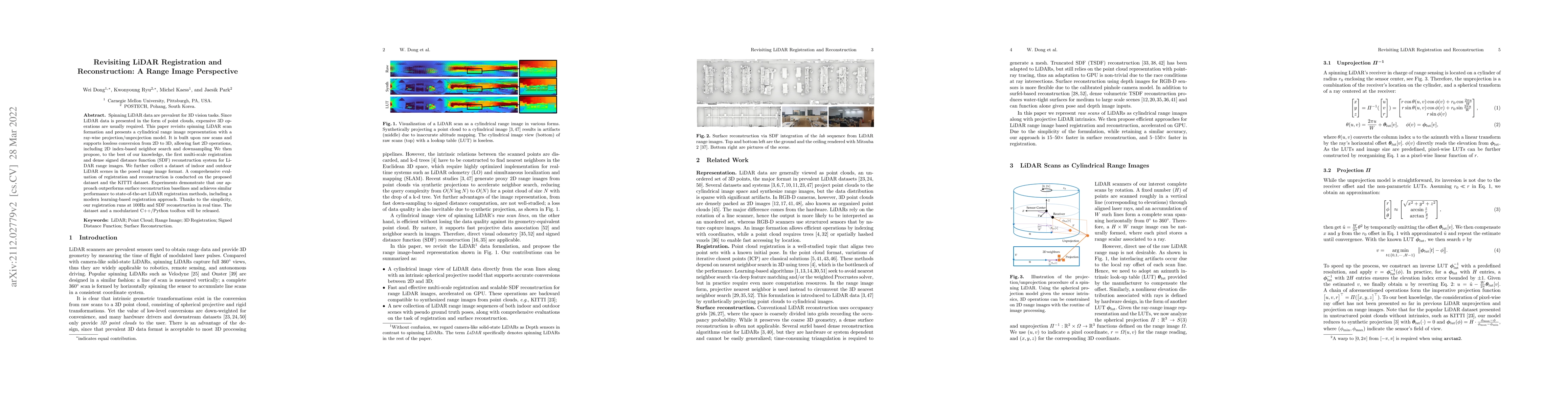 Thumbnail for Revisiting LiDAR Registration and Reconstruction: A Range Image
  Perspective