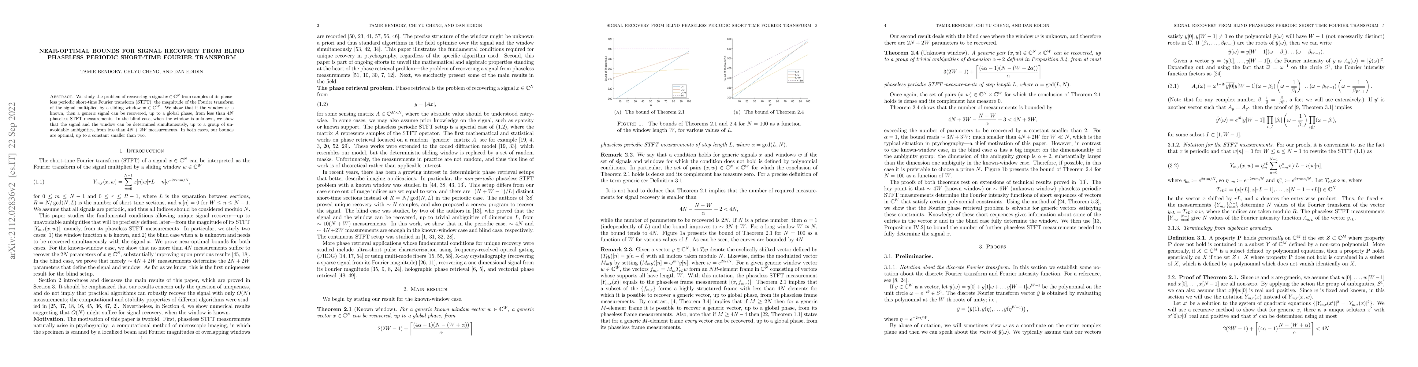 Thumbnail for Near-optimal bounds for signal recovery from blind phaseless periodic
  short-time Fourier transform