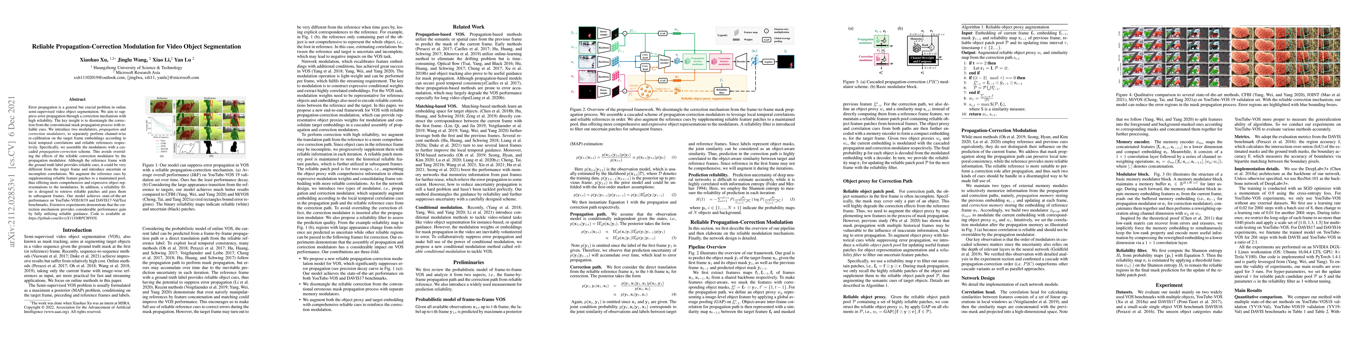 Thumbnail for Reliable Propagation-Correction Modulation for Video Object Segmentation