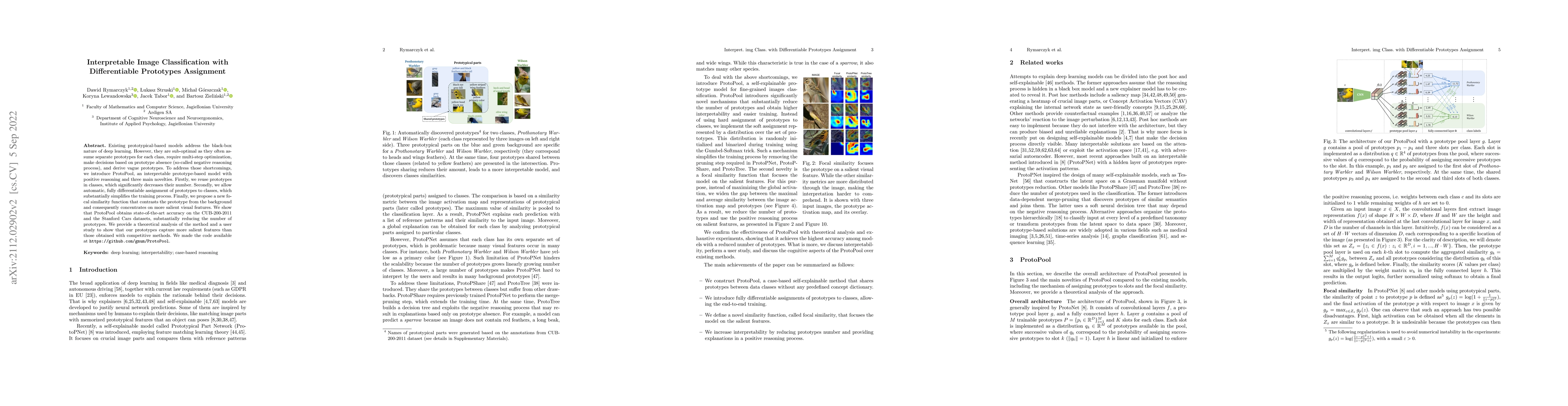 Thumbnail for Interpretable Image Classification with Differentiable Prototypes
  Assignment