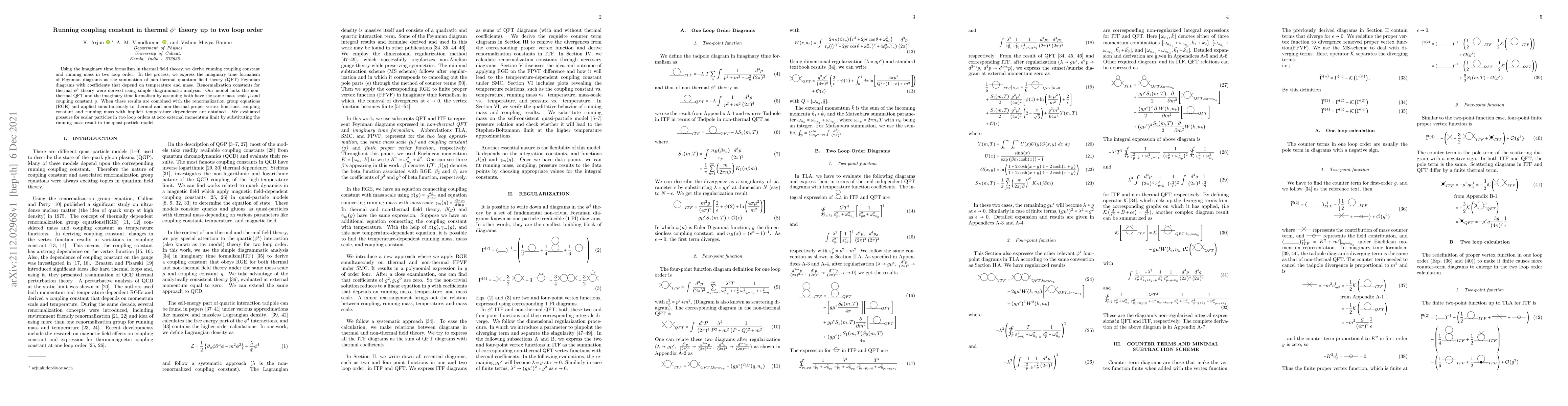 Thumbnail for Running coupling constant in thermal $\phi^4$ theory up to two loop
  order
