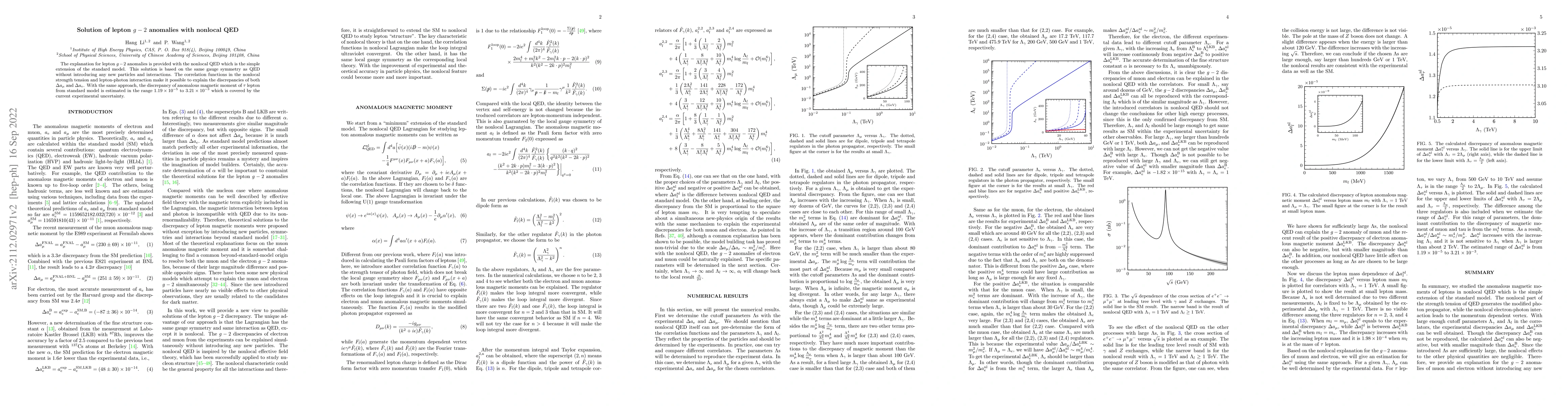 Thumbnail for Solution of lepton $g-2$ anomalies with nonlocal QED