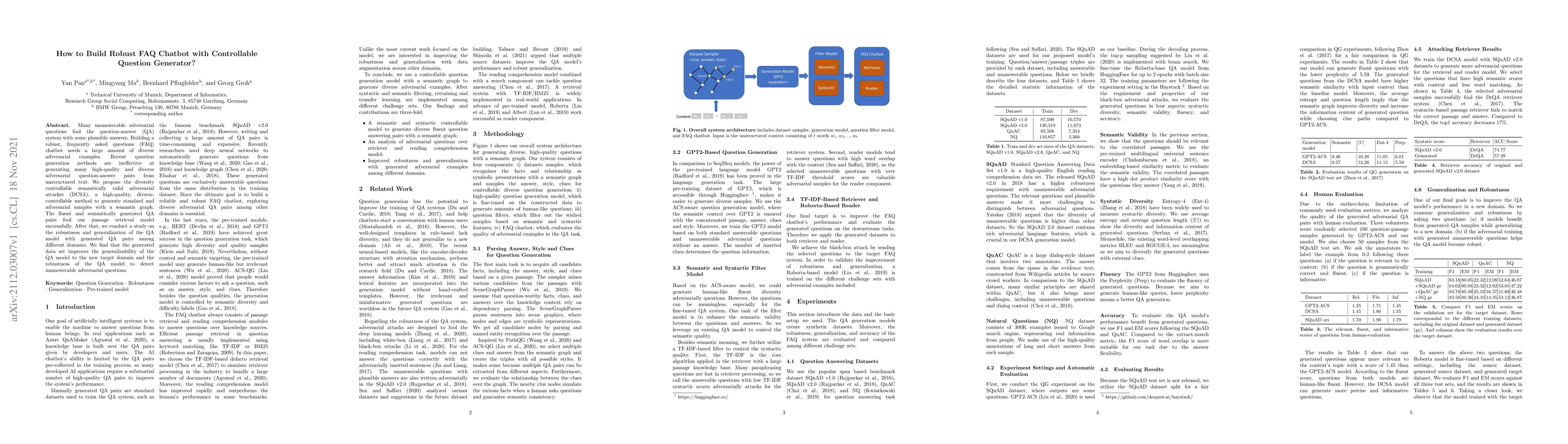 Thumbnail for How to Build Robust FAQ Chatbot with Controllable Question Generator?