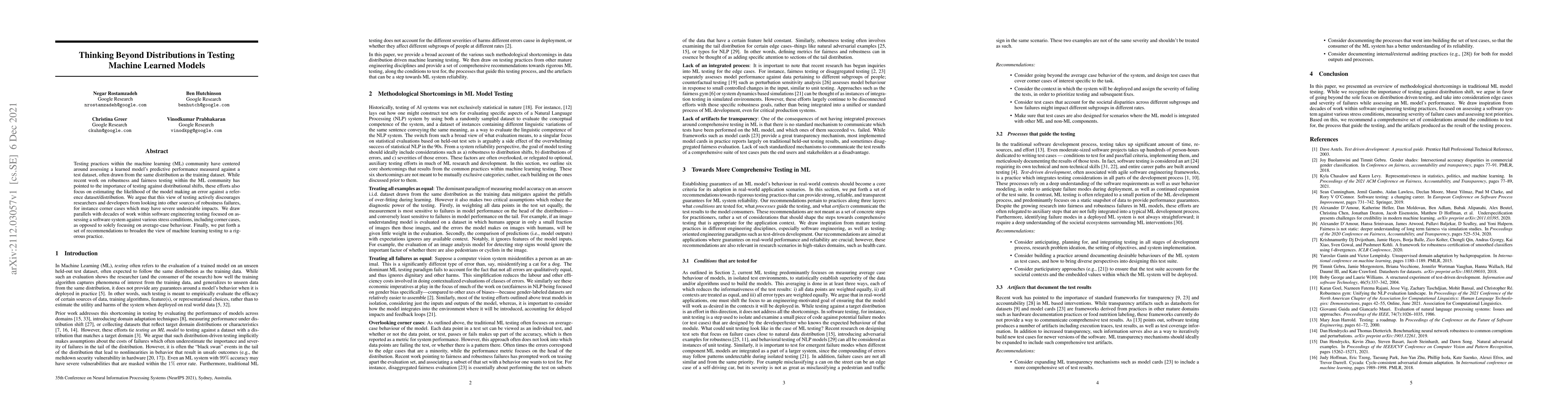 Thumbnail for Thinking Beyond Distributions in Testing Machine Learned Models