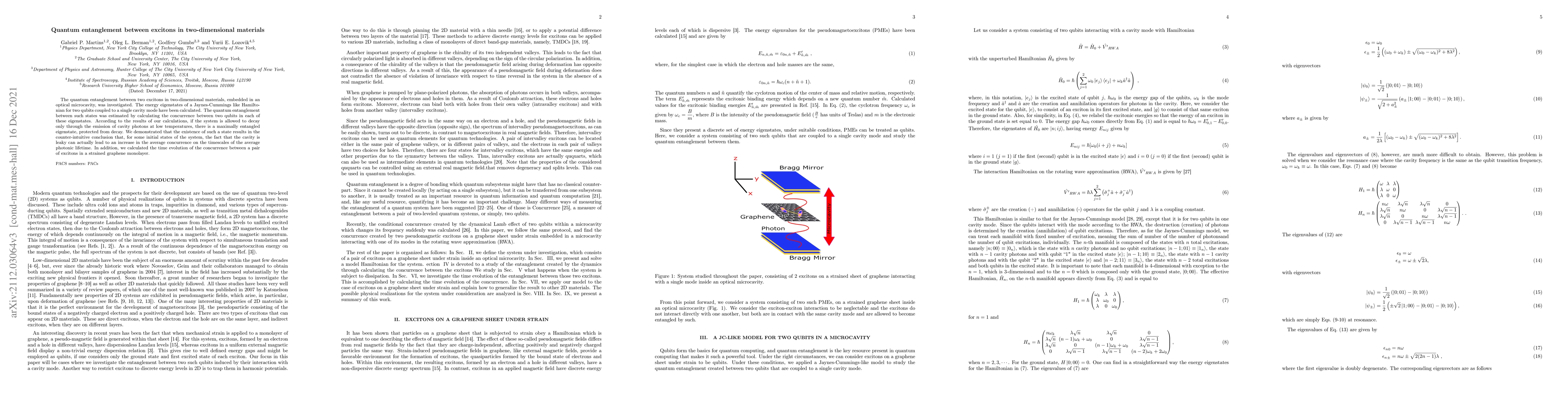 Thumbnail for Quantum entanglement between excitons in two-dimensional materials