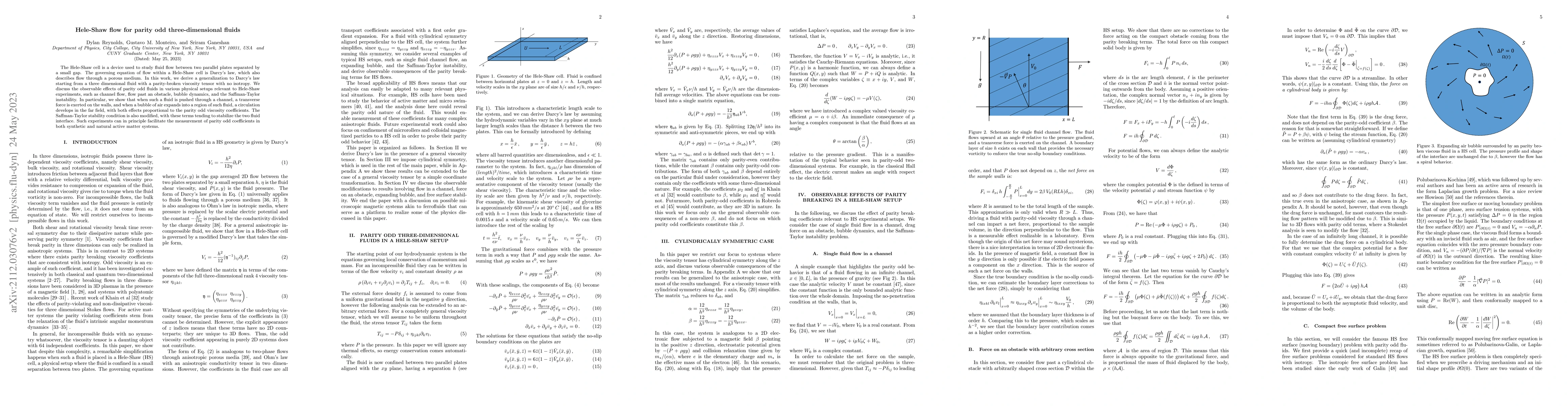 Thumbnail for Hele-Shaw flow for parity odd three-dimensional fluids
