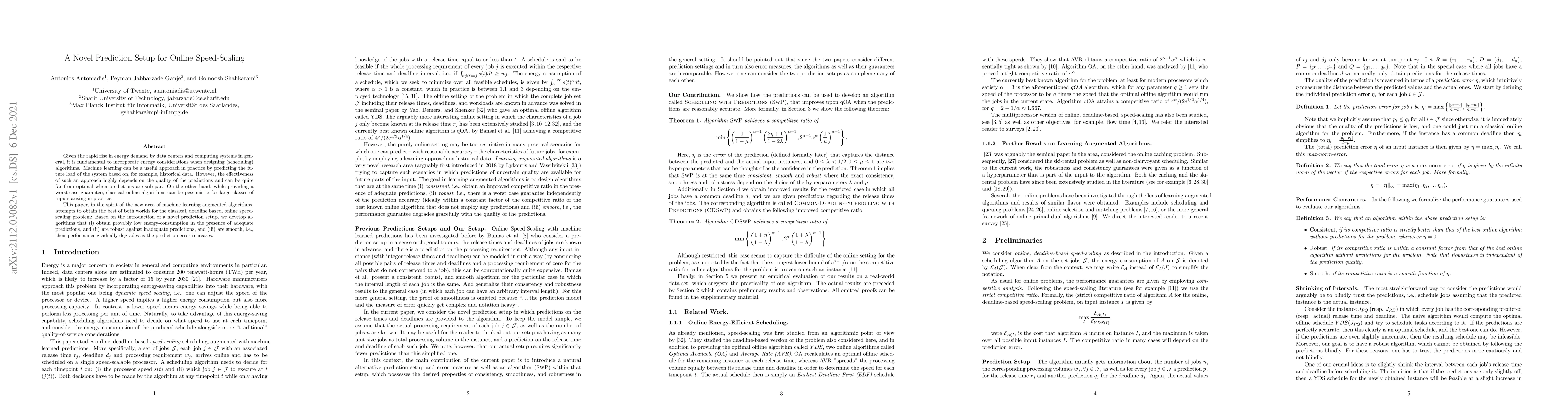 Thumbnail for A Novel Prediction Setup for Online Speed-Scaling