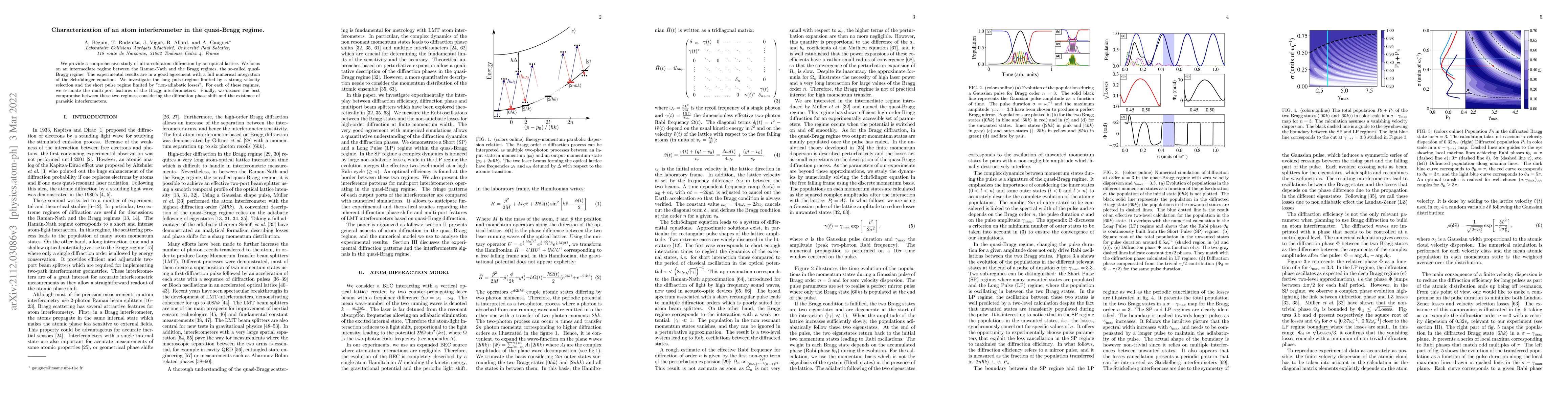 Thumbnail for Characterization of an atom interferometer in the quasi-Bragg regime