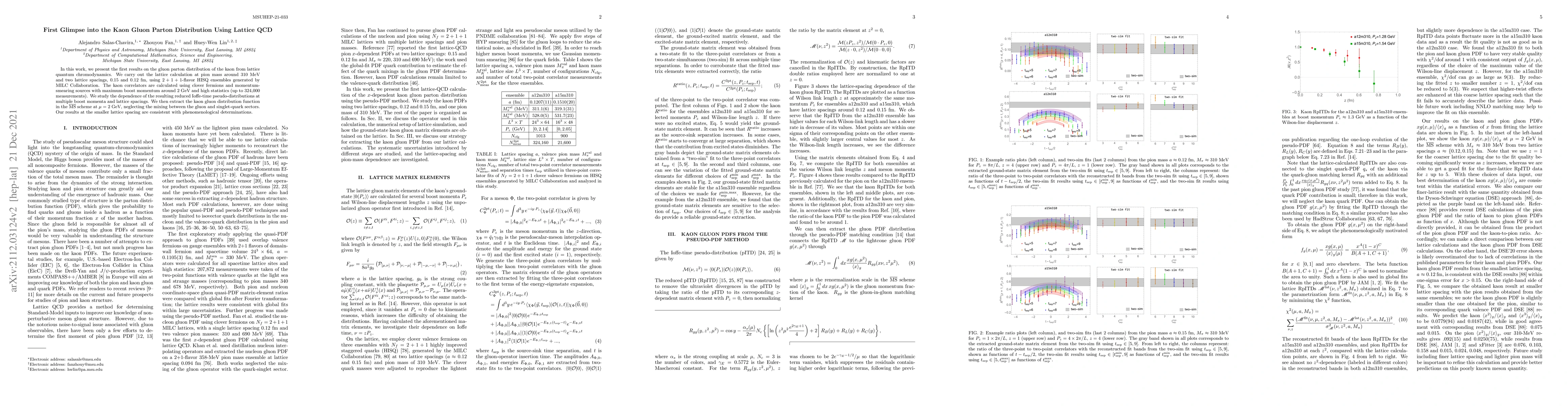 Thumbnail for First Glimpse into the Kaon Gluon Parton Distribution Using Lattice QCD