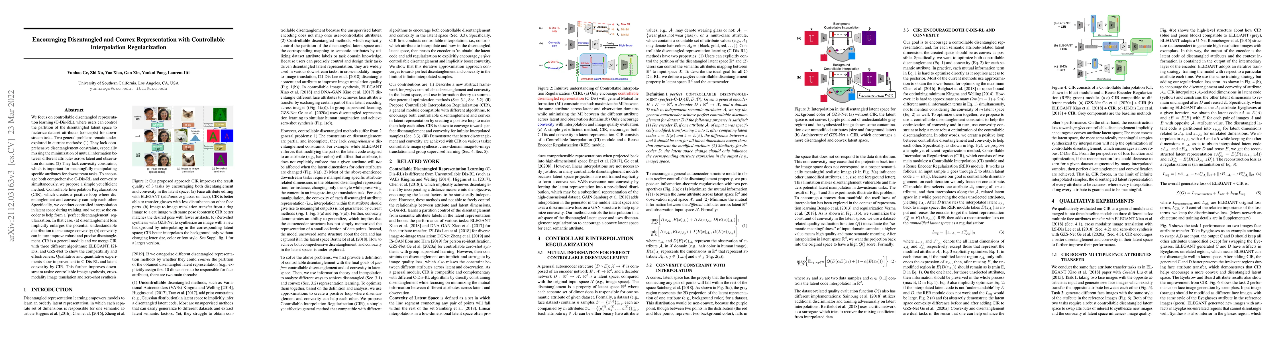 Thumbnail for Encouraging Disentangled and Convex Representation with Controllable
  Interpolation Regularization