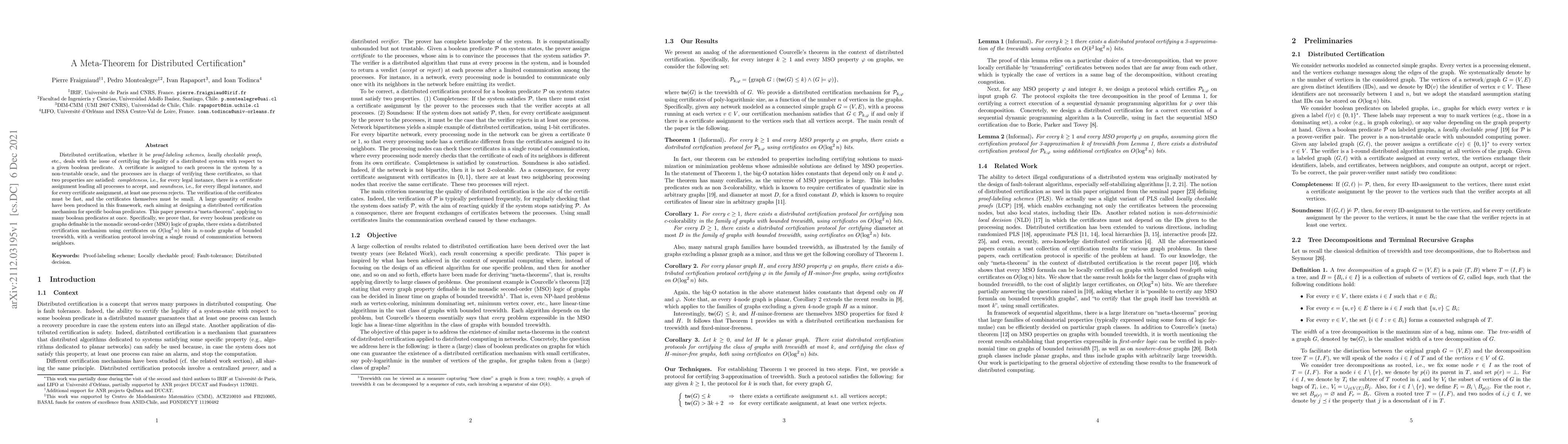 Thumbnail for A Meta-Theorem for Distributed Certification