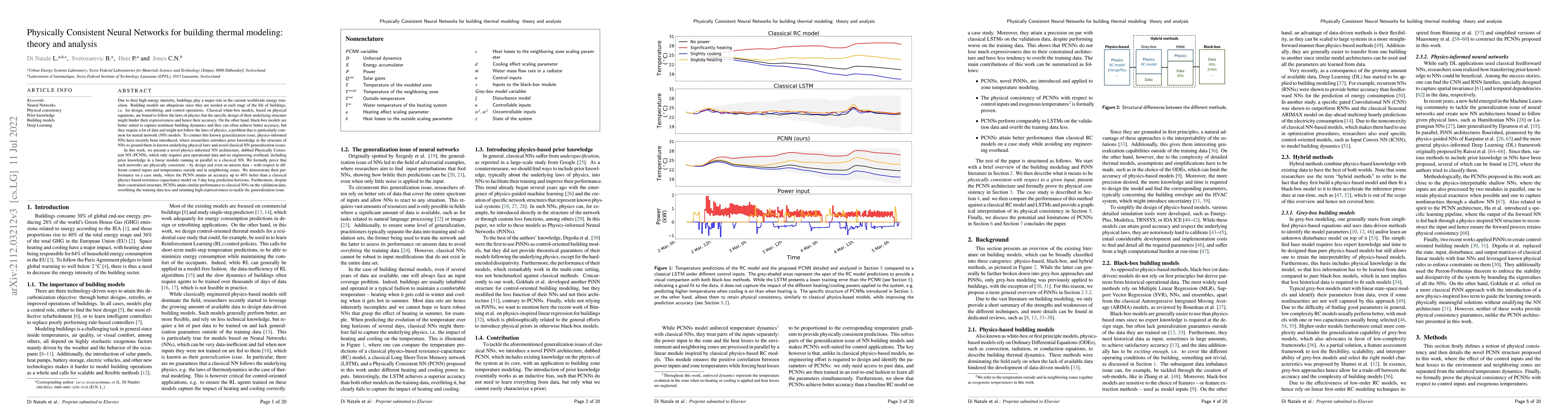 Thumbnail for Physically Consistent Neural Networks for building thermal modeling:
  theory and analysis