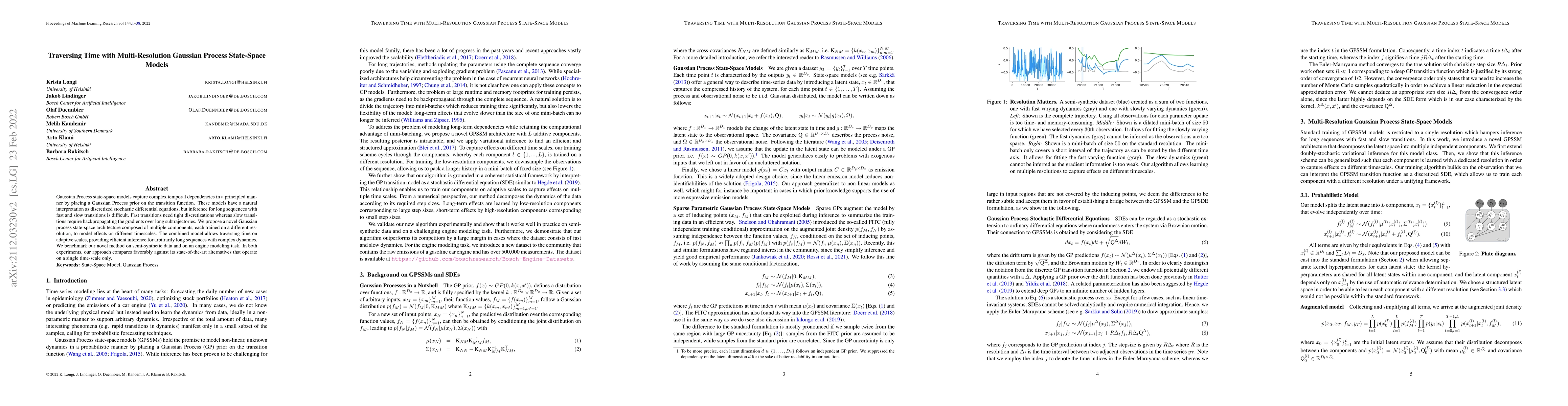 Thumbnail for Traversing Time with Multi-Resolution Gaussian Process State-Space
  Models