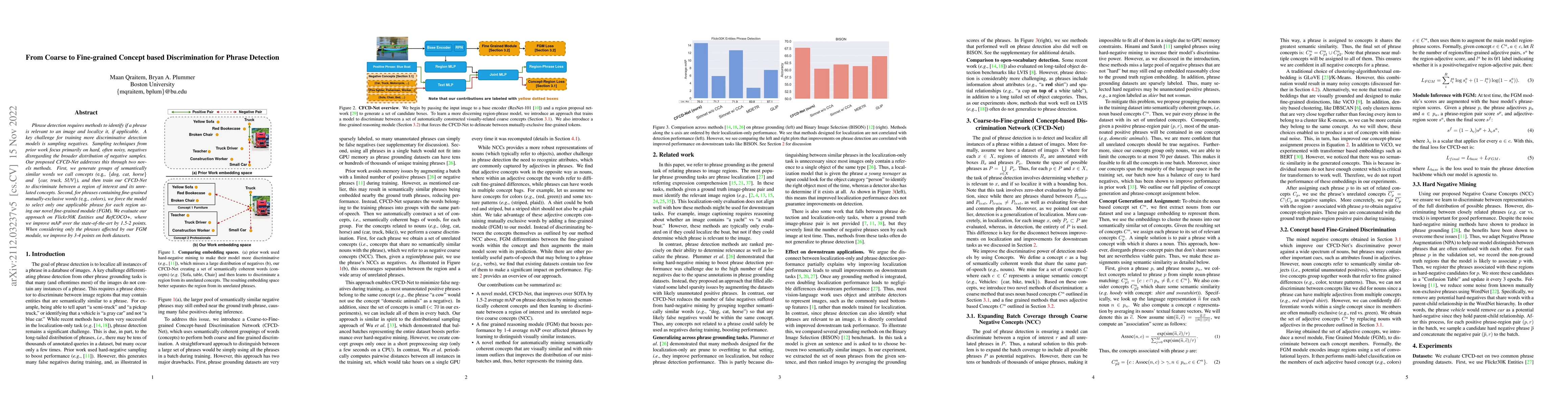 Thumbnail for From Coarse to Fine-grained Concept based Discrimination for Phrase
  Detection