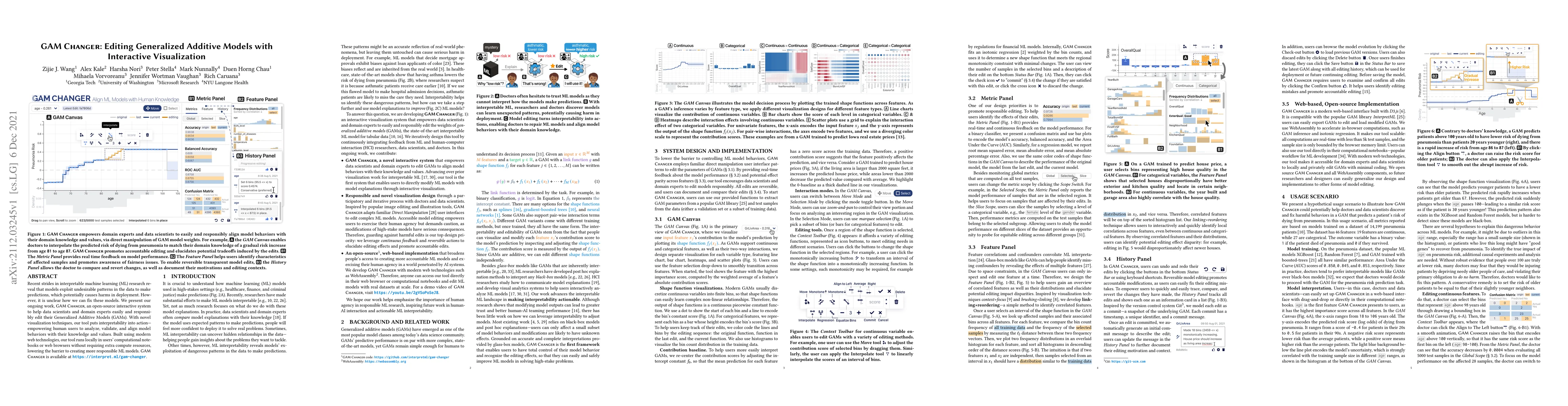 Thumbnail for GAM Changer: Editing Generalized Additive Models with Interactive
  Visualization