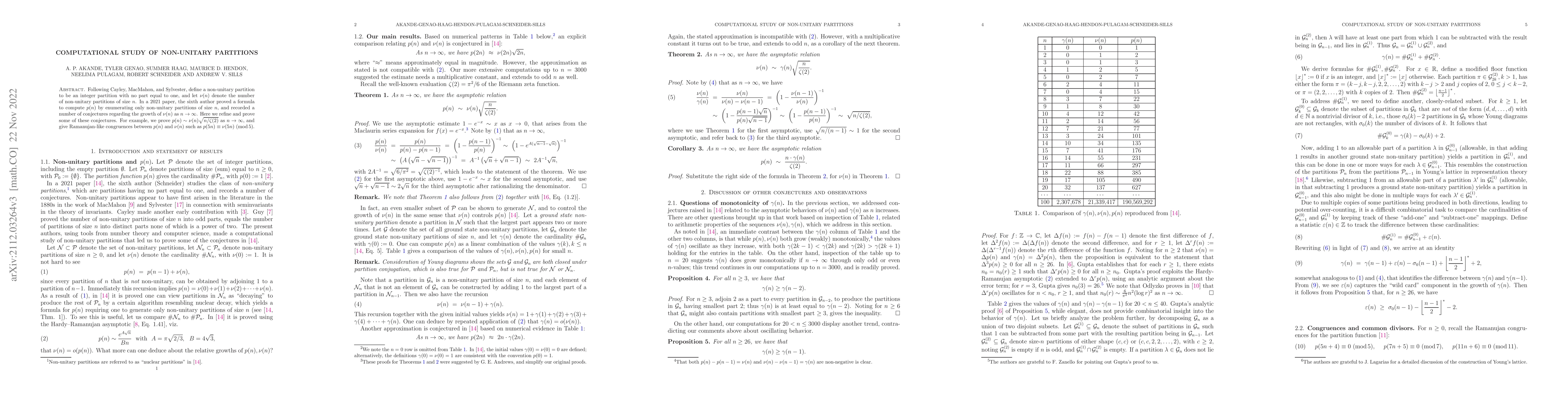 Thumbnail for Computational study of non-unitary partitions