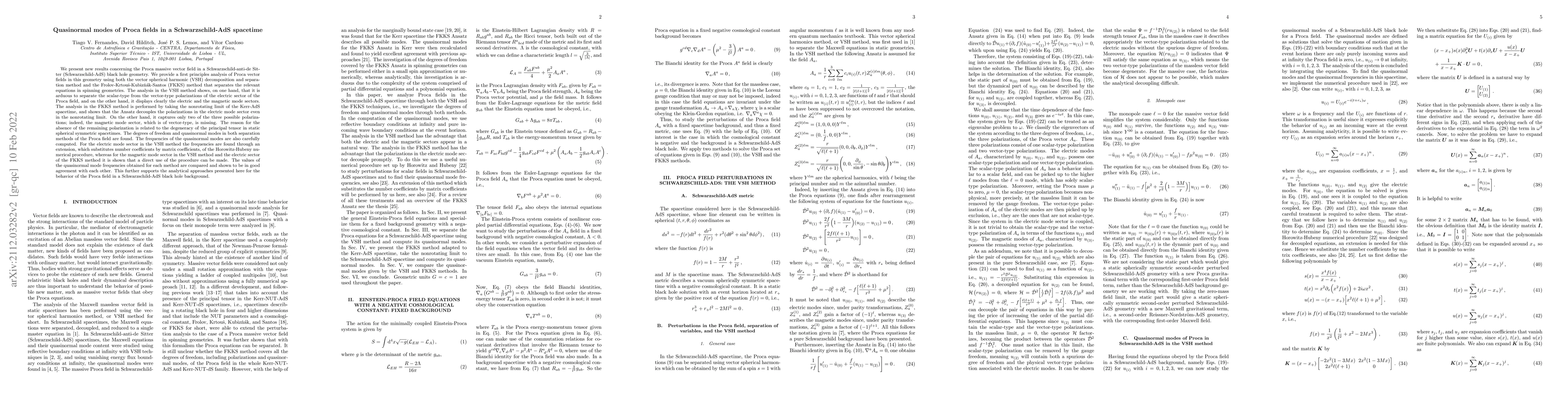 Thumbnail for Quasinormal modes of Proca fields in a Schwarzschild-AdS spacetime